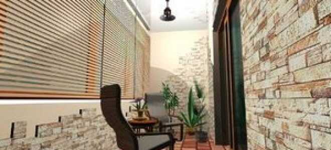 Отделка балкона декоративным камнем: облицовка стен искусственным камнем на лоджии, фото