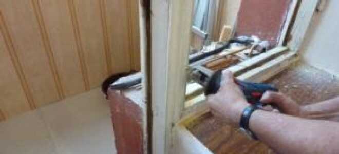 Установка балконной двери с окном своими руками