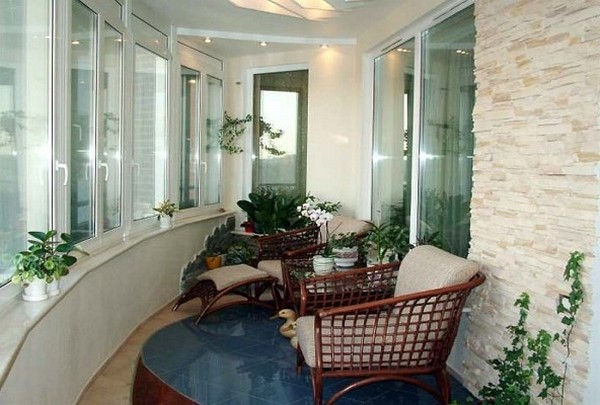 лоджия в винтажном стиле