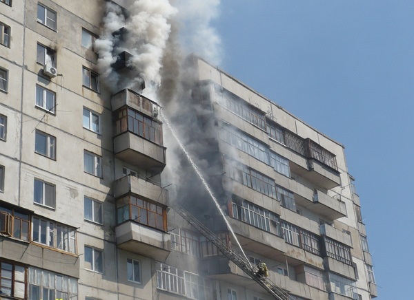 пожар на балконе
