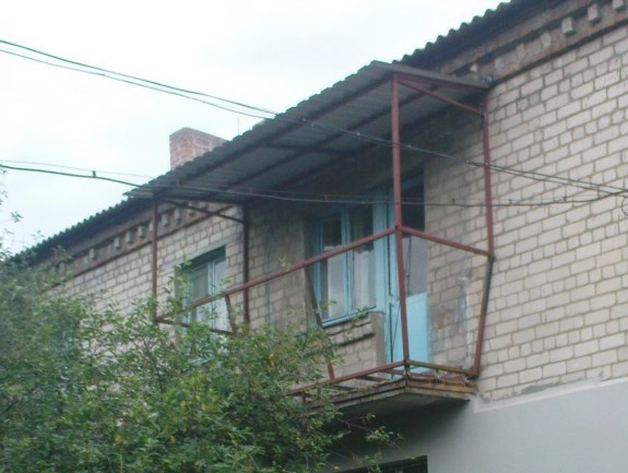 балкон на последнем этаже