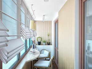 римские шторы на балкон